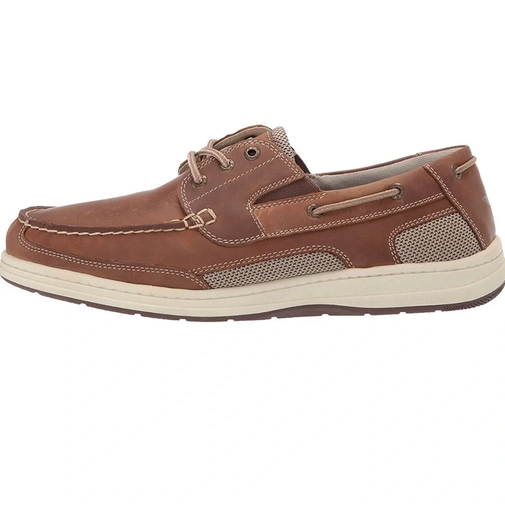 Dockers Mens Beacon Genuine Leather Casual Classic Boat Shoe with NeverWet